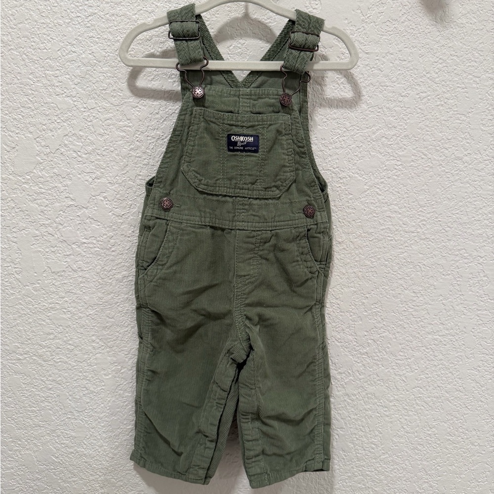 OshKosh B'gosh Green Overalls - Picture 1 of 4
